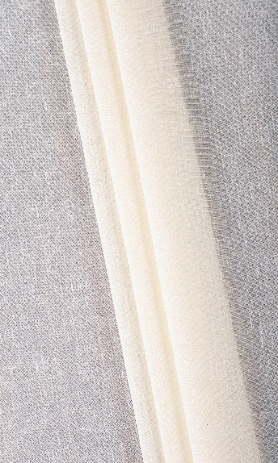 Plain Sheer Pinch Pleat, Rod Pocket, Eyelet Curtains (Ivory)