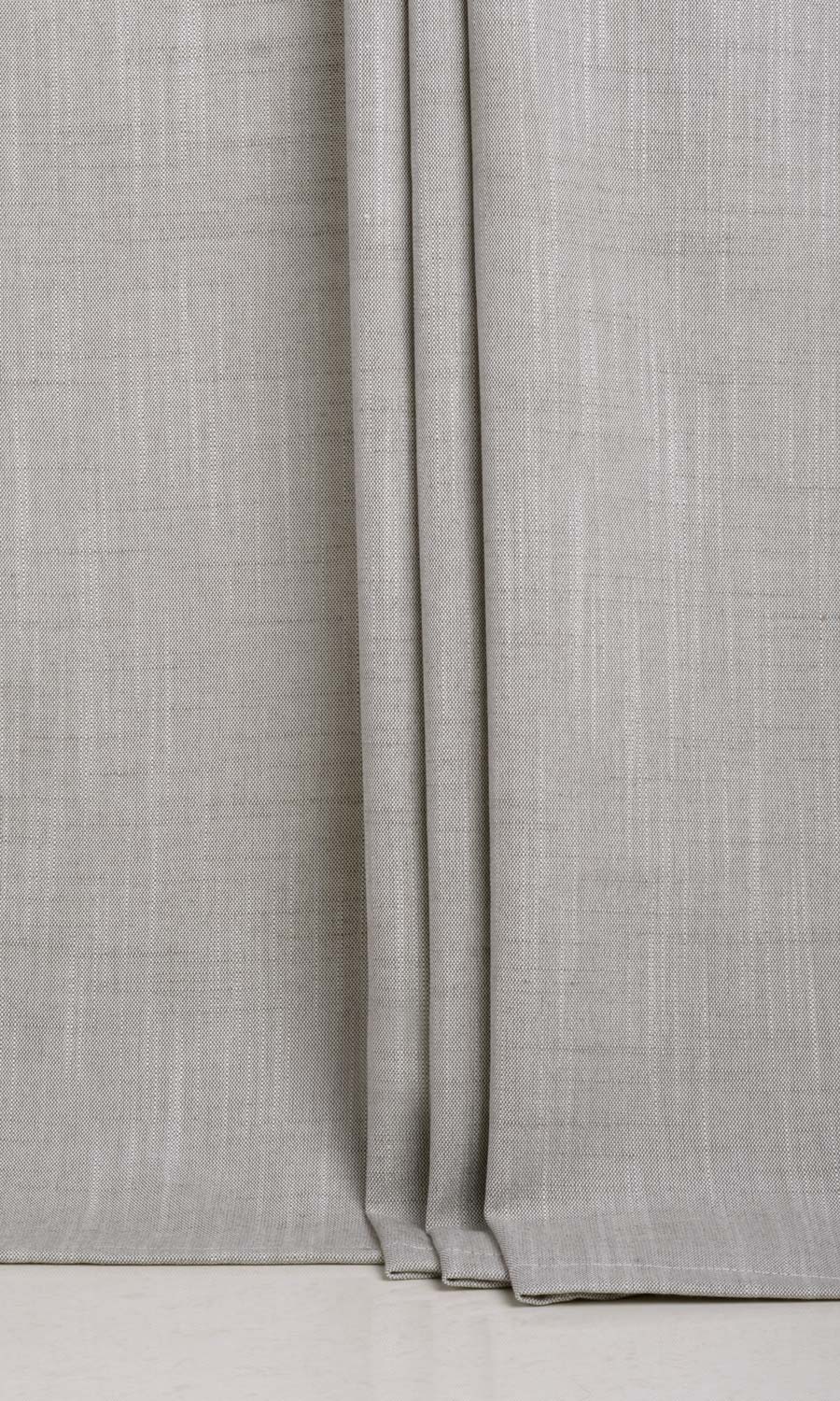 Plain Linen Texture Drapery for Living, Bedroom, Kitchen, Bathroom (Warm Grey)