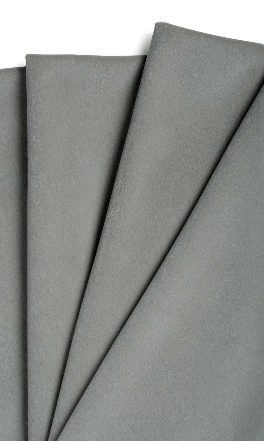Velvet Curtains / Drapes / Window Drapery Panels (Gray)