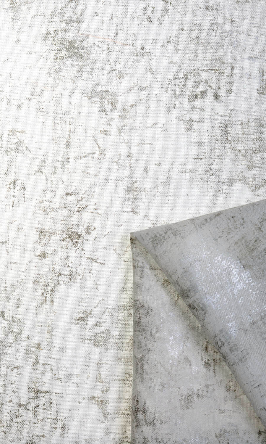 Sheer Any Size Style Curtains (White/ Metallic Silver/ Grey)