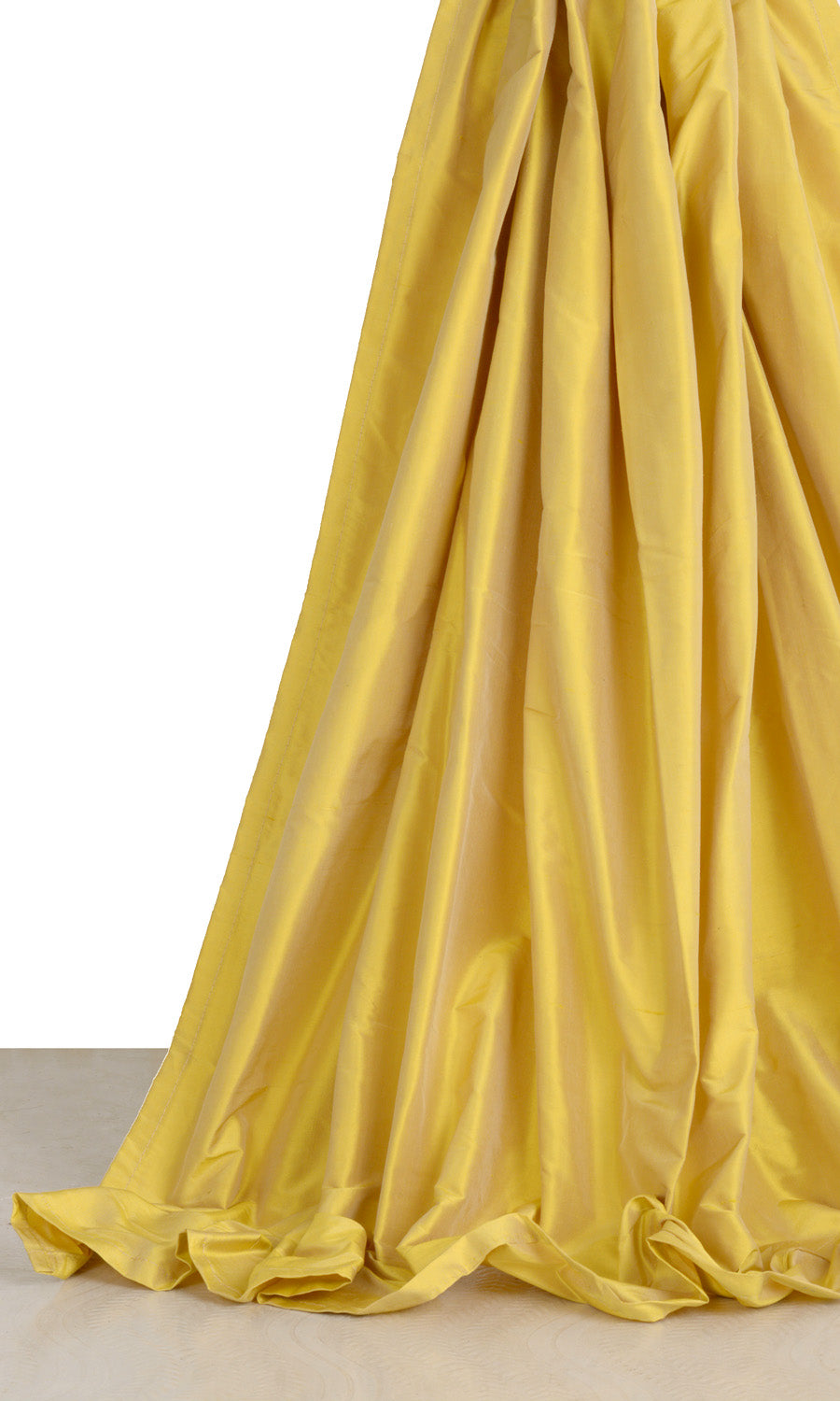 Shantung Silk Drapery for Living, Bedroom, Kitchen, Bathroom (Yellow)