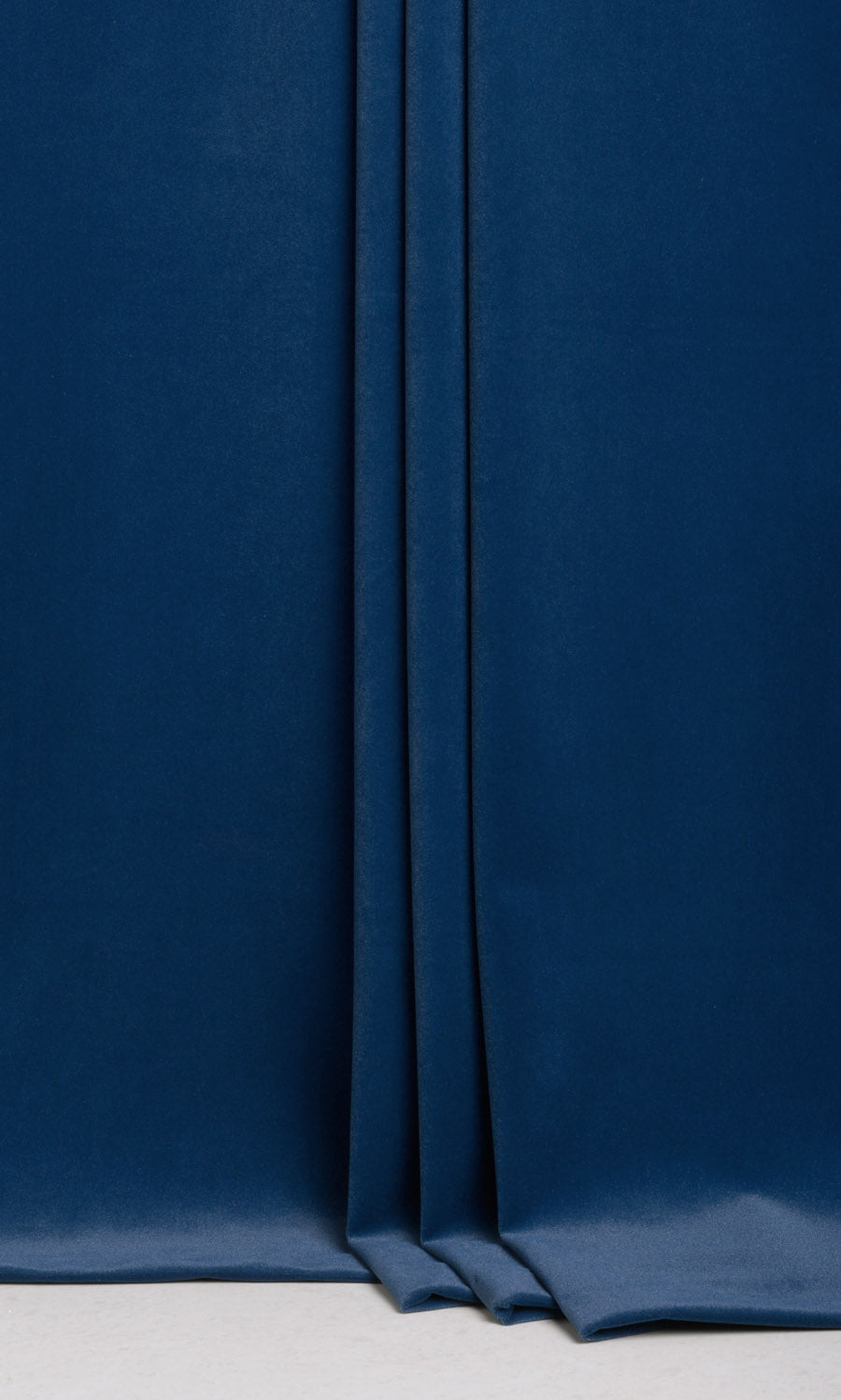 Velvet Pinch Pleat, Rod Pocket, Eyelet Curtains (Navy Blue)