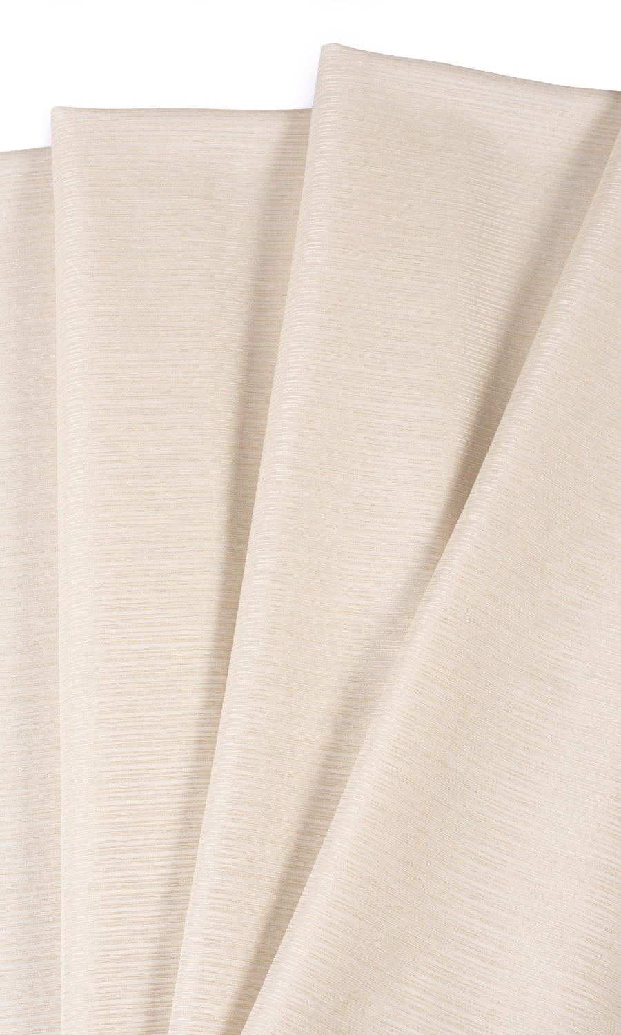 Striped Sheer Drapery (Champagne Beige) Extra Long Short Wide