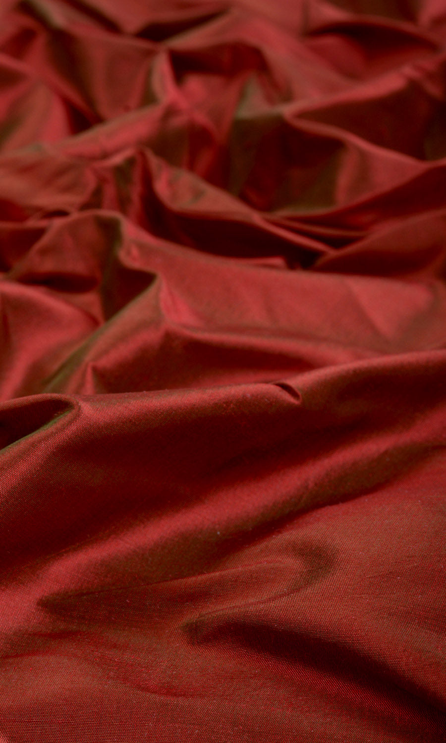 Shantung Silk Window Curtains (Copper Red) Extra Long Short Wide