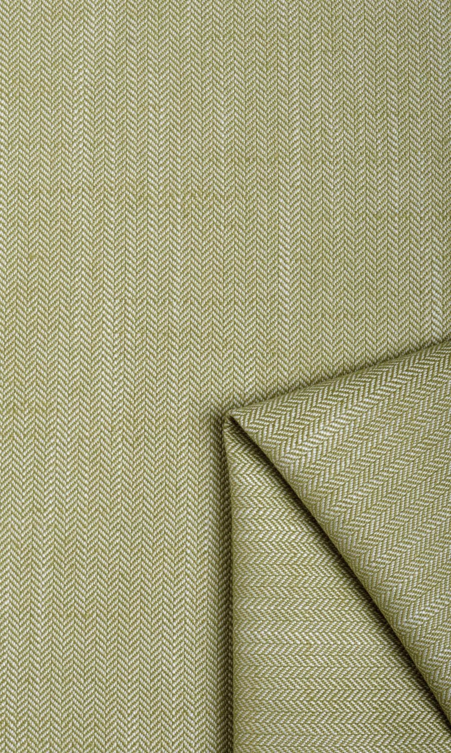 Herringbone Textured Window Curtains (Olive Green) Extra Long Short Wide