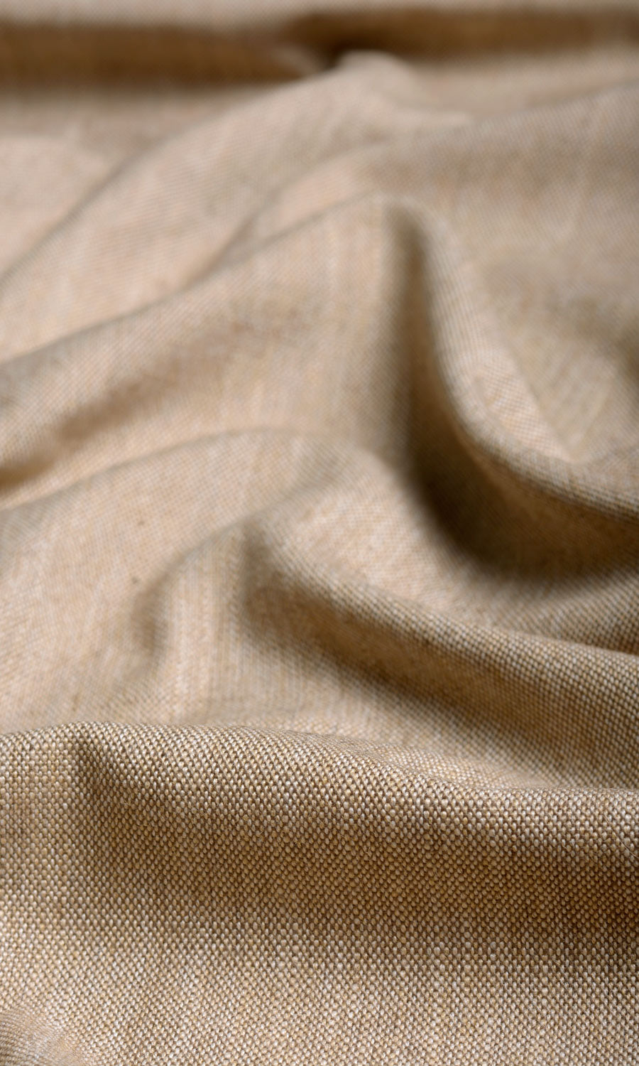 Plain Linen Texture Custom Curtains (Cinnamon Brown)
