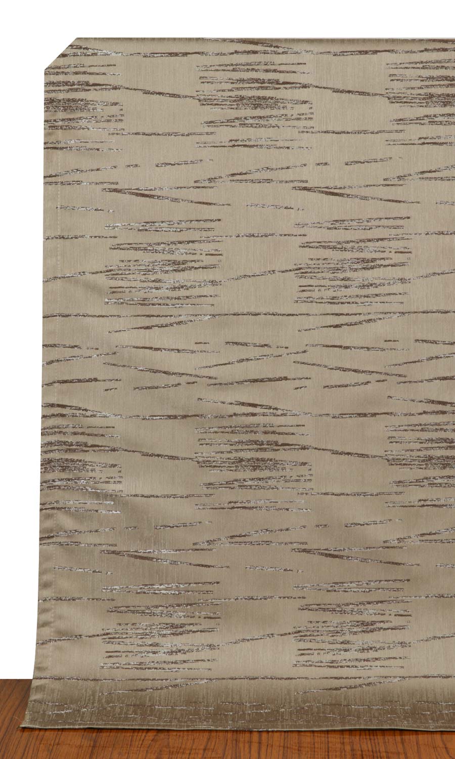 Abstract Patterned Pinch Pleat, Rod Pocket, Eyelet Curtains (Mocha Coffee)