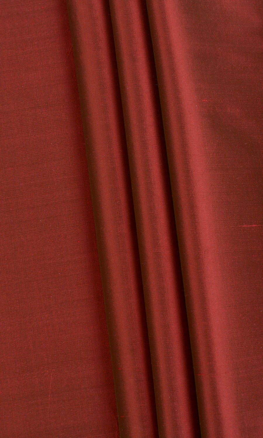 Shantung Silk Any Size Style Curtains (Copper Red)