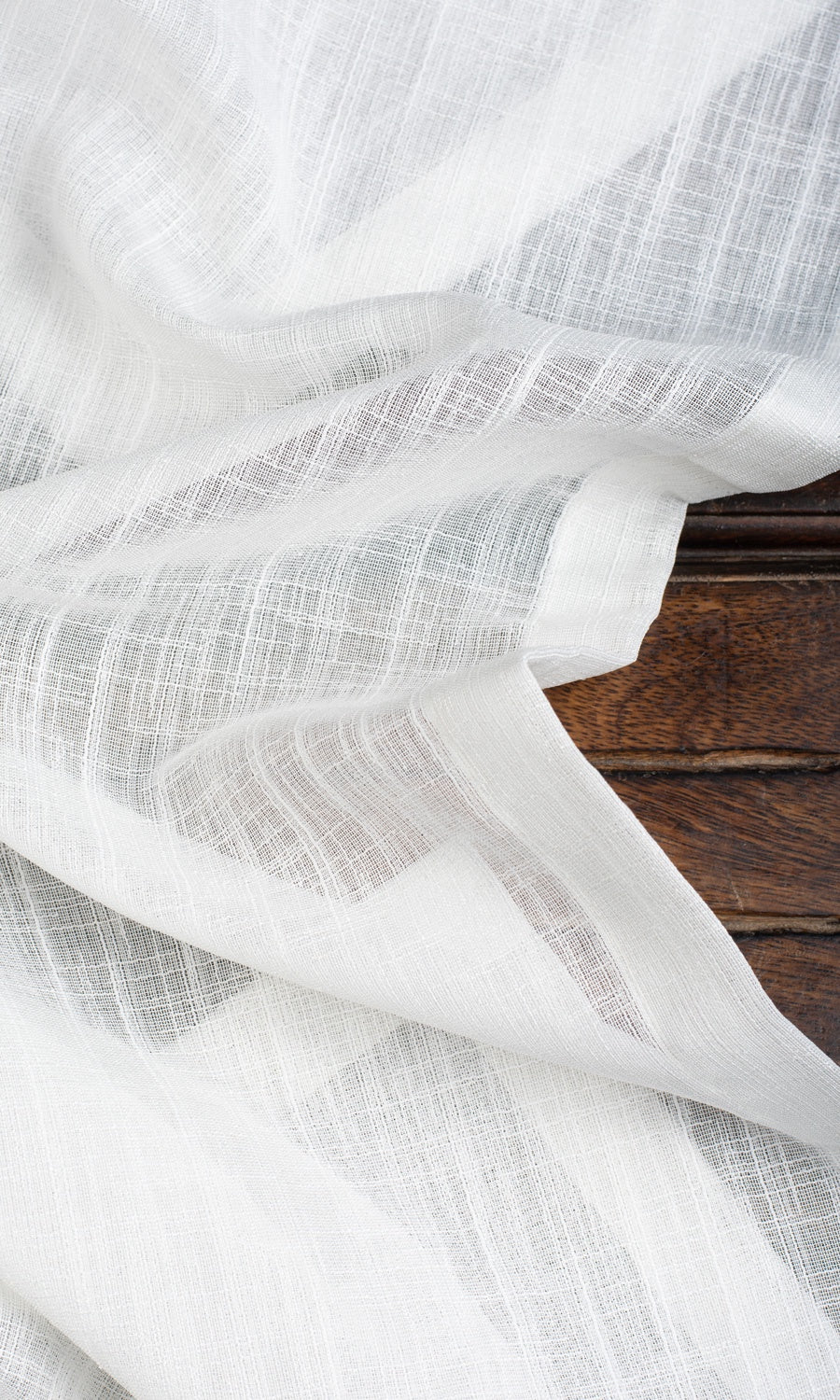 Plain Sheer Any Size Style Curtains (White)