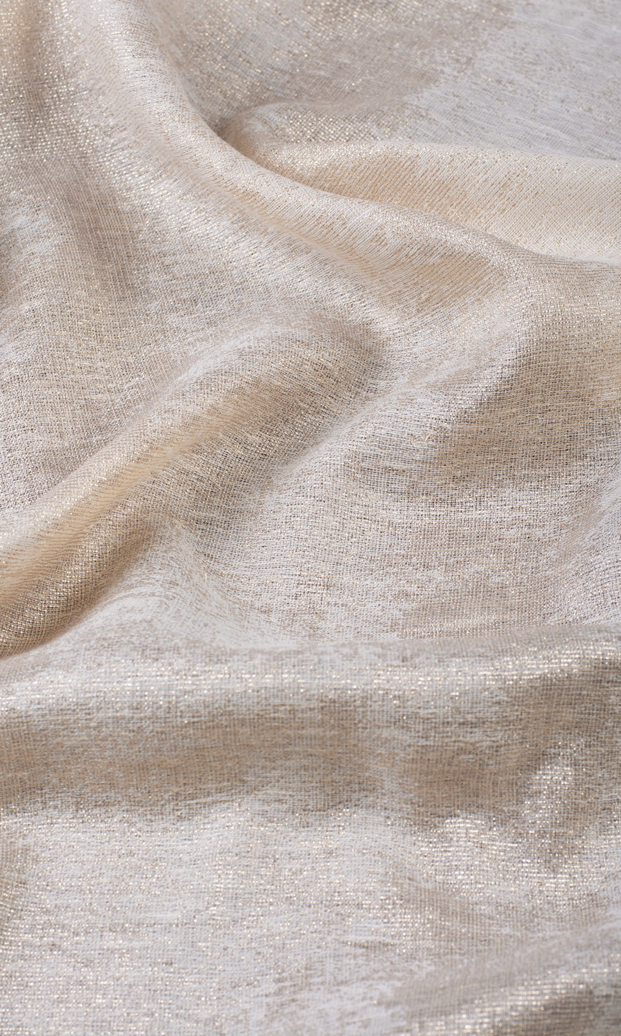 Textured Custom Roman Shades (Ivory/ Golden)