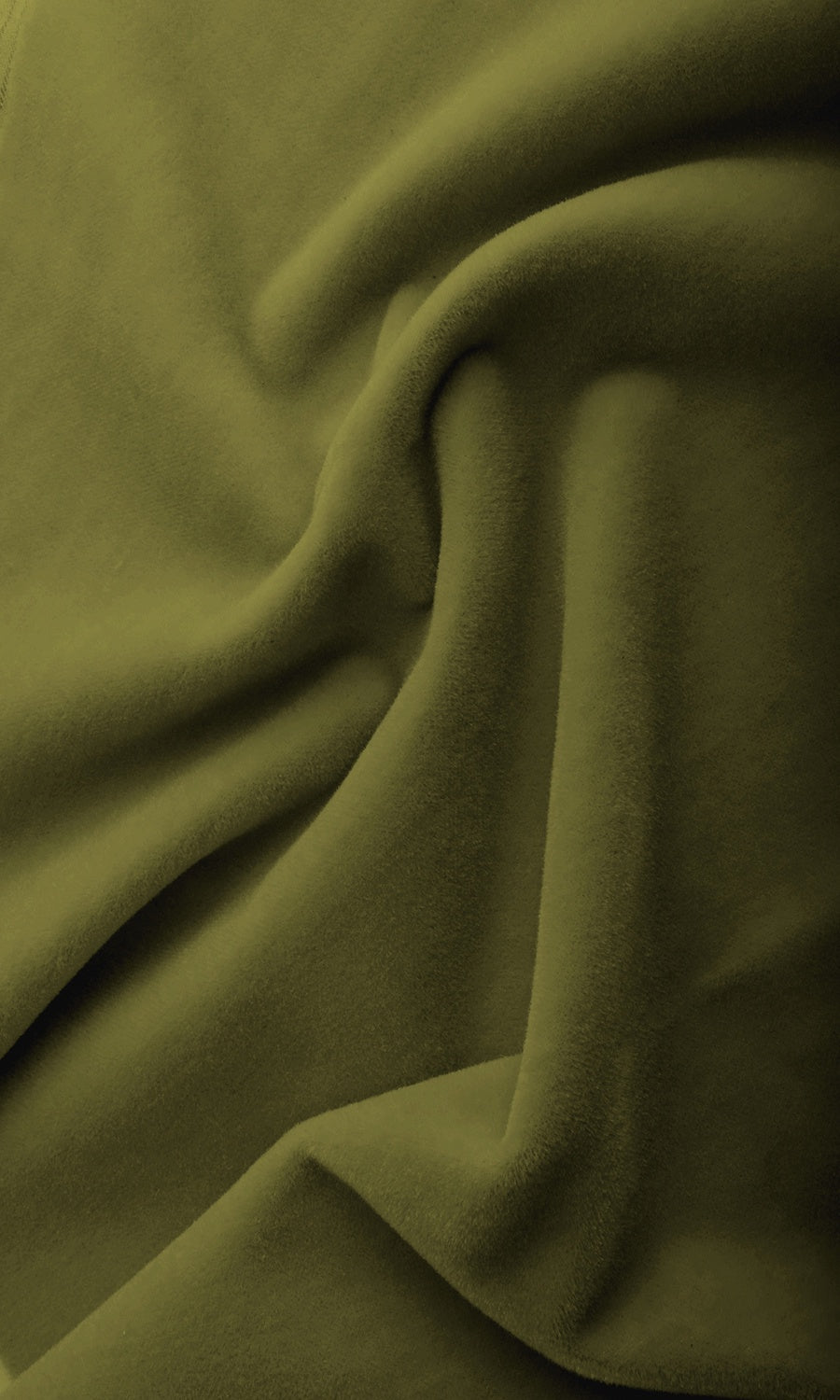 Velvet Pinch Pleat, Rod Pocket, Eyelet Curtains (Olive Green)