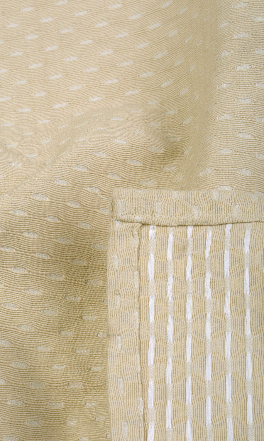 Cotton Pinch Pleat, Rod Pocket, Eyelet Curtains (Beige)