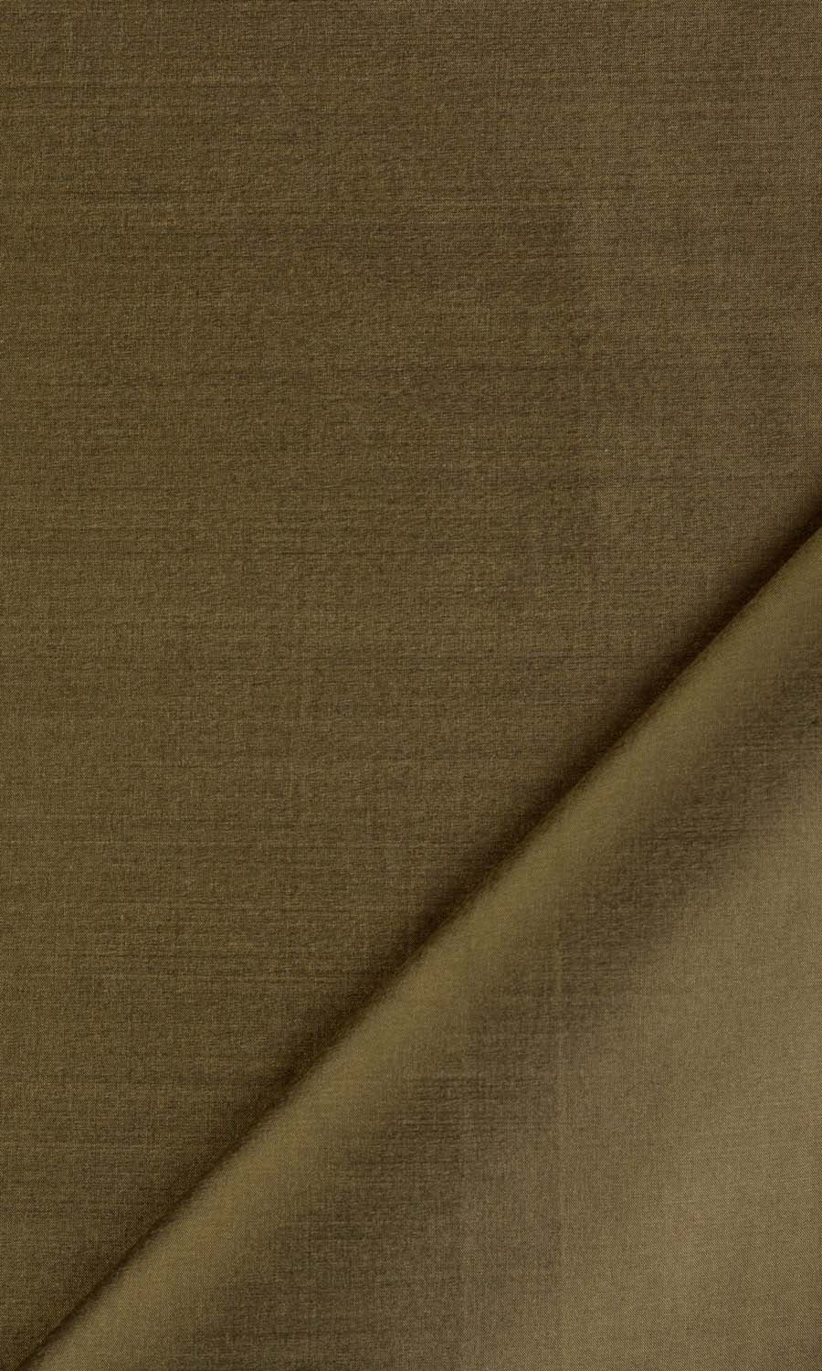 Shantung Silk Custom Curtains (Dark Olive Green)