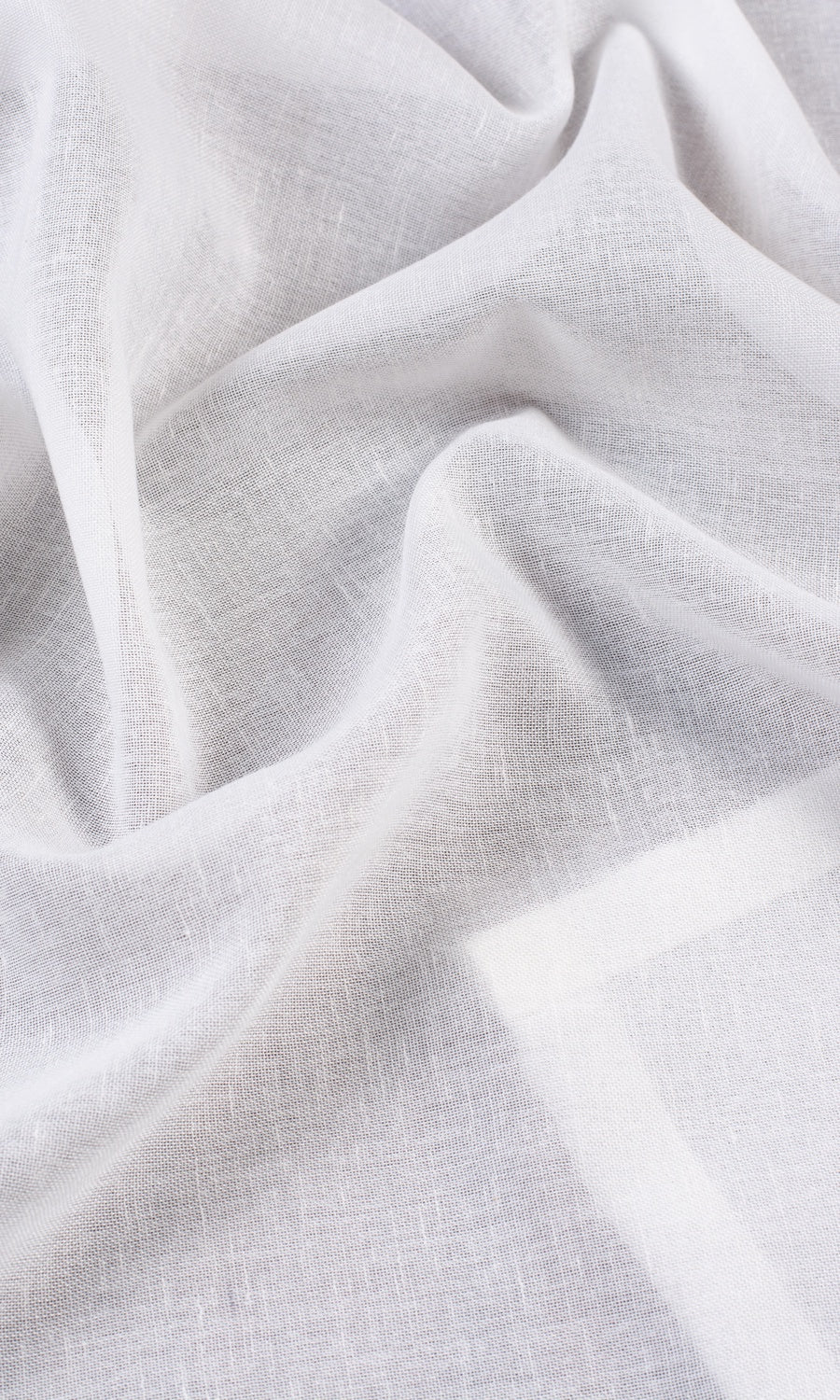 Plain Sheer Custom Curtains (White)