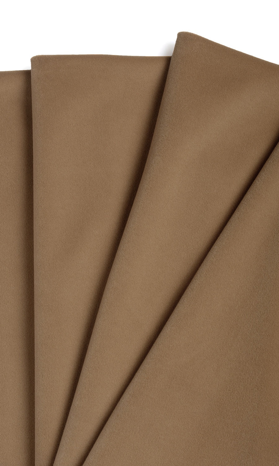 Velvet Curtain Panels for Living, Bedroom, Kitchen, Bathroom (Burnt Orange/ Brown)