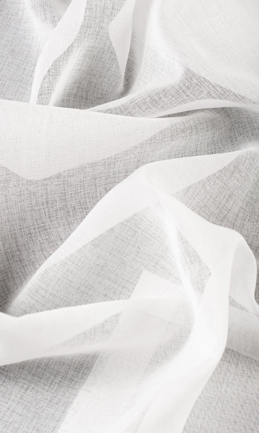 Plain Sheer Drapery for Living, Bedroom, Kitchen, Bathroom (White)