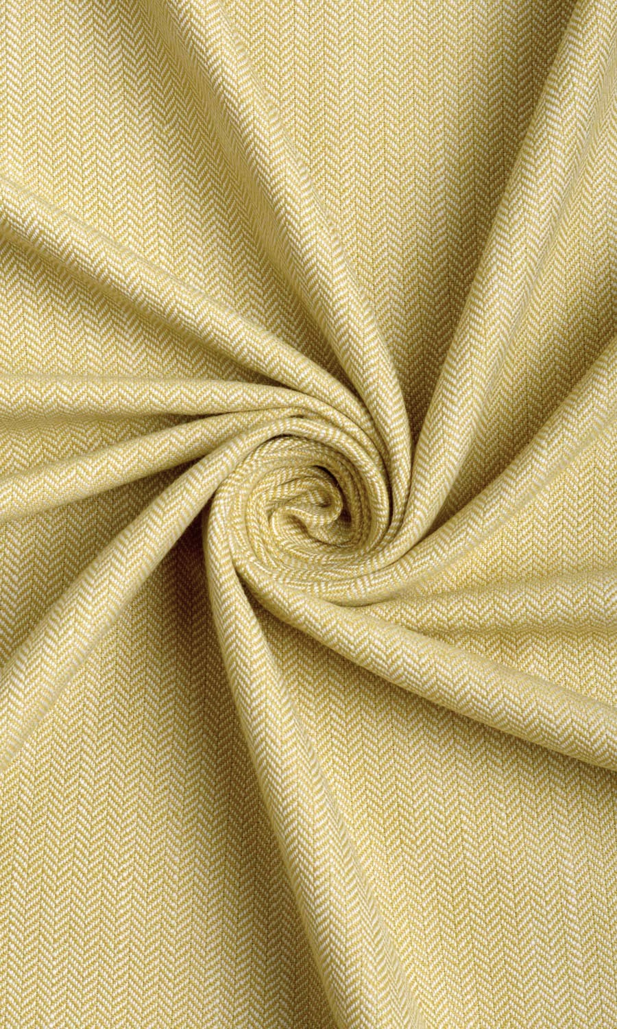 Herringbone Textured Curtain Panels (Yellow)