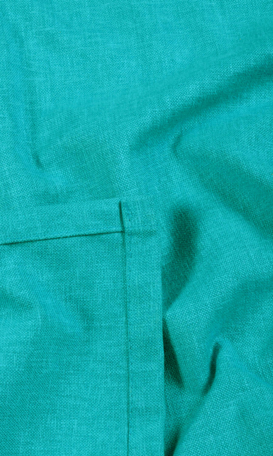Linen-Blend Drapes for Living, Bedroom, Kitchen, Bathroom (Turquoise Blue)