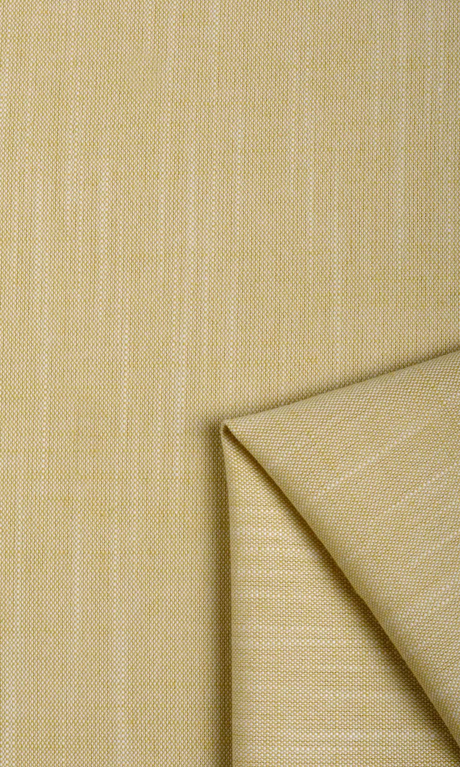 Plain Linen Texture Pinch Pleat, Rod Pocket, Eyelet Curtains (Yellow)