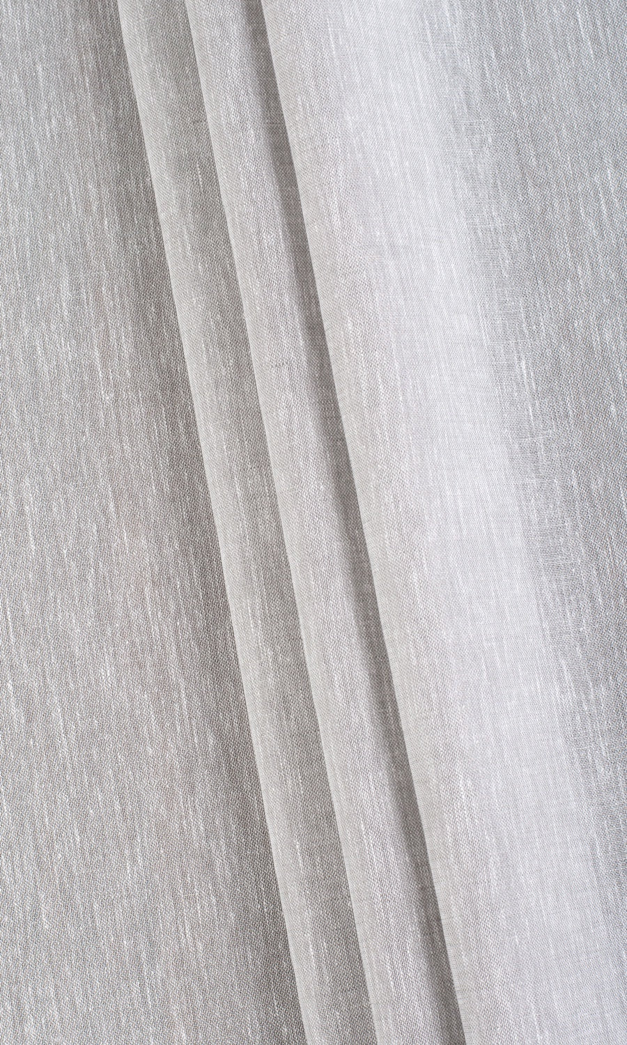 Linen-Cotton Sheer Custom Curtains (Pale Gray)