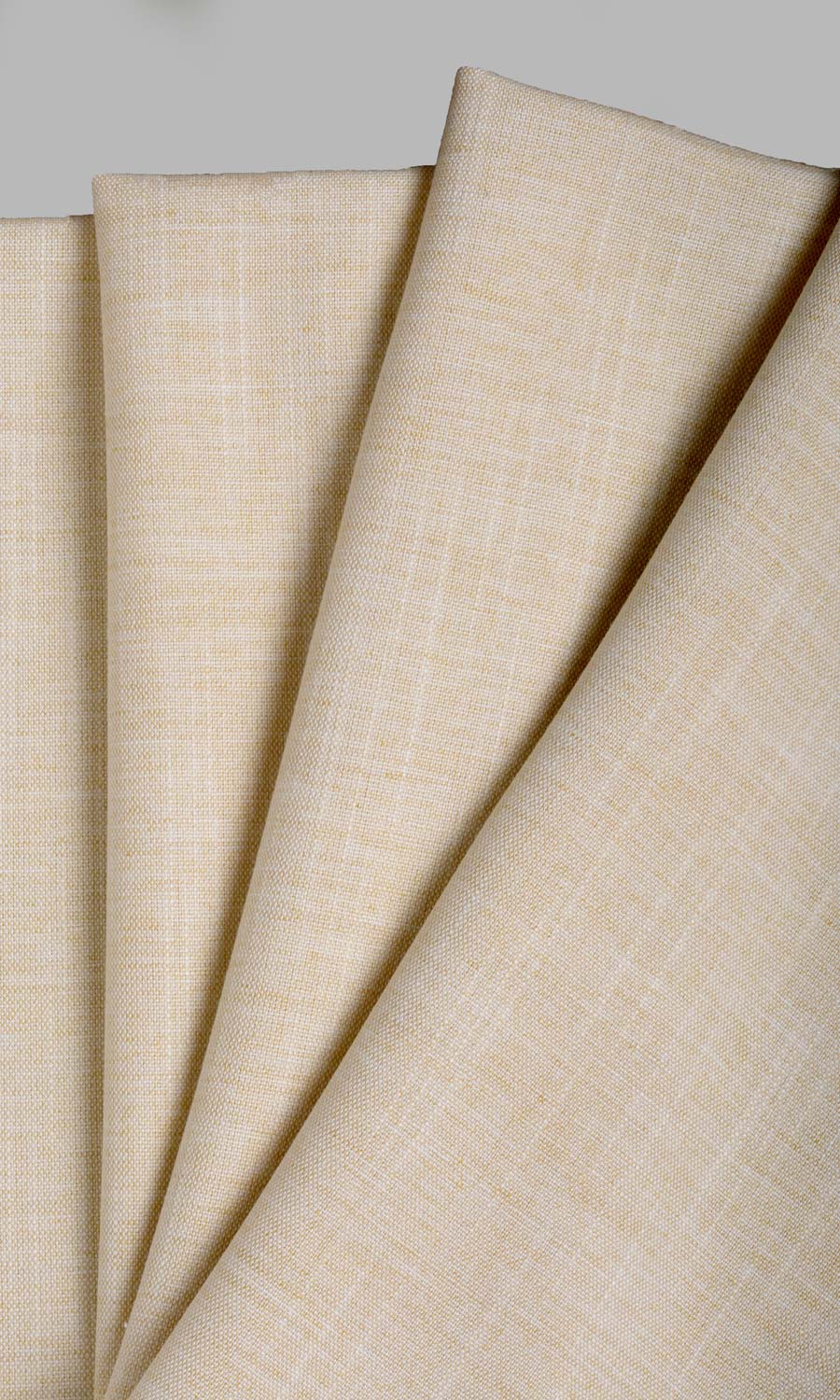Plain Linen Texture Custom Curtains (Pale Beige)
