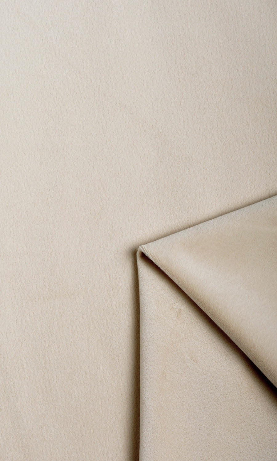 Velvet Curtain Panels for Living, Bedroom, Kitchen, Bathroom (Pale Beige)