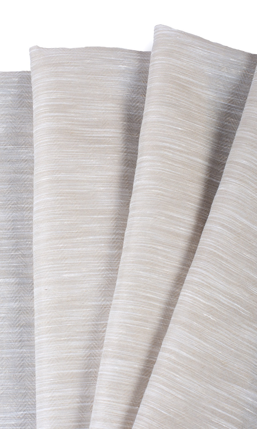 Textured Sheer Drapery for Living, Bedroom, Kitchen, Bathroom (Greige/ Cream)