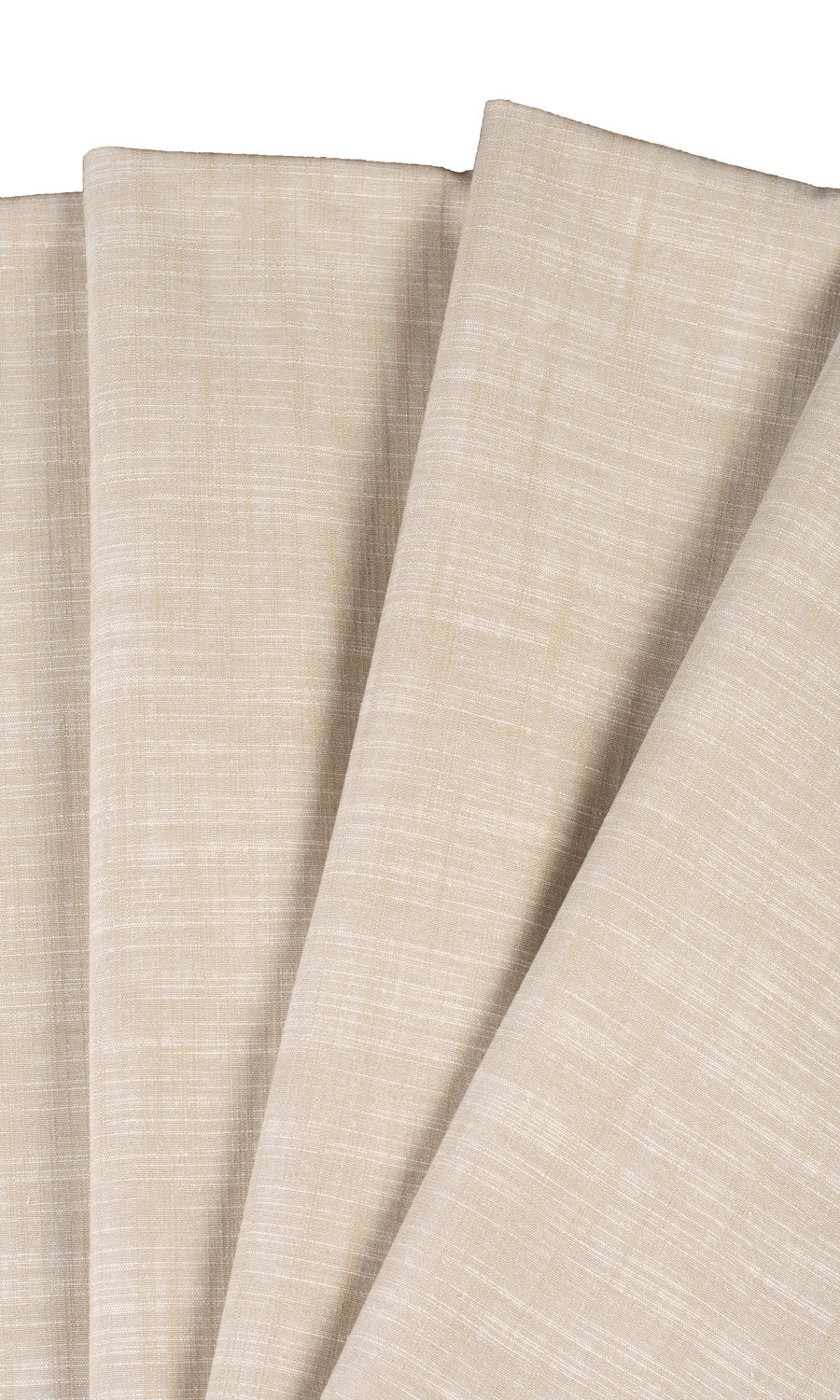 Linen-Textured Custom Curtains (Pale Beige)