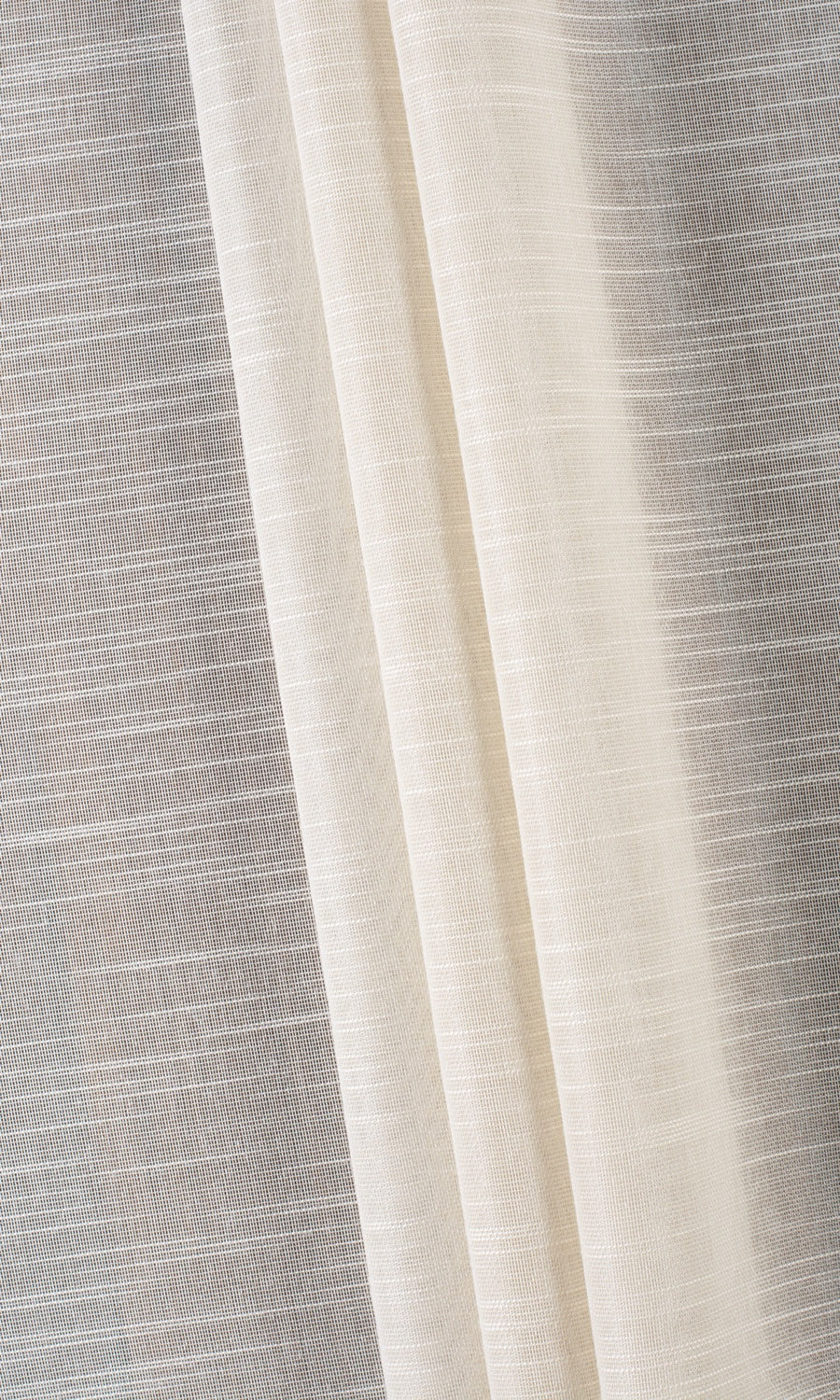 Textured Sheer Pinch Pleat, Rod Pocket, Eyelet Curtains (Pale Beige/ Warm Ivory)