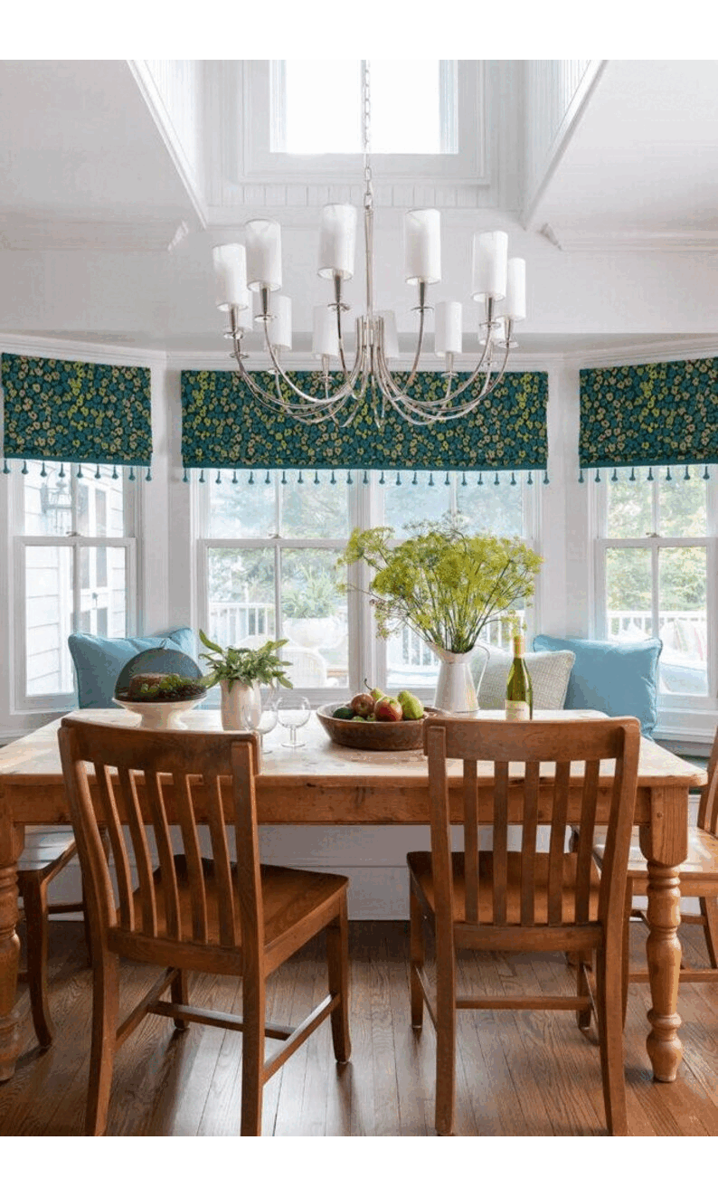 Pole Mounted Modern Flat Panel Window Valance