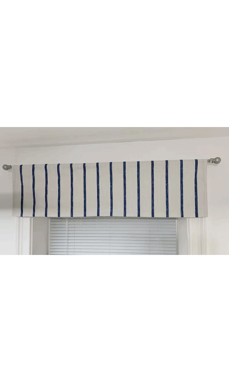 Pole Mounted Modern Flat Panel Window Valance