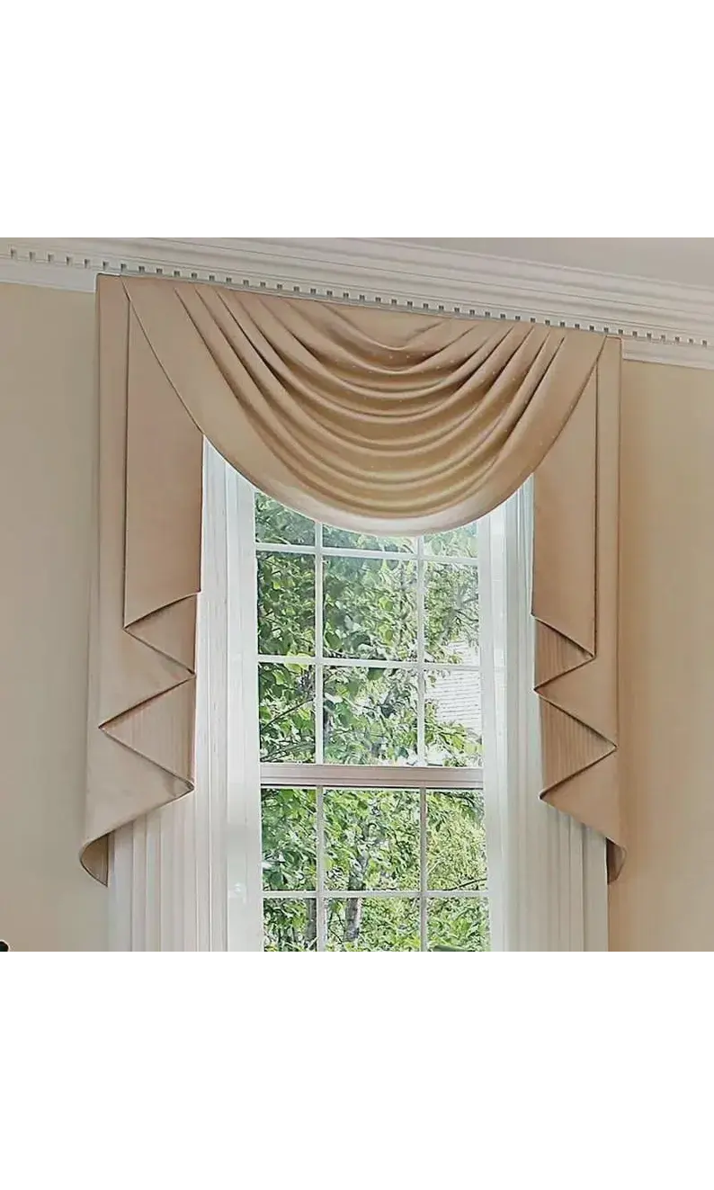 Swag valance for bedroom