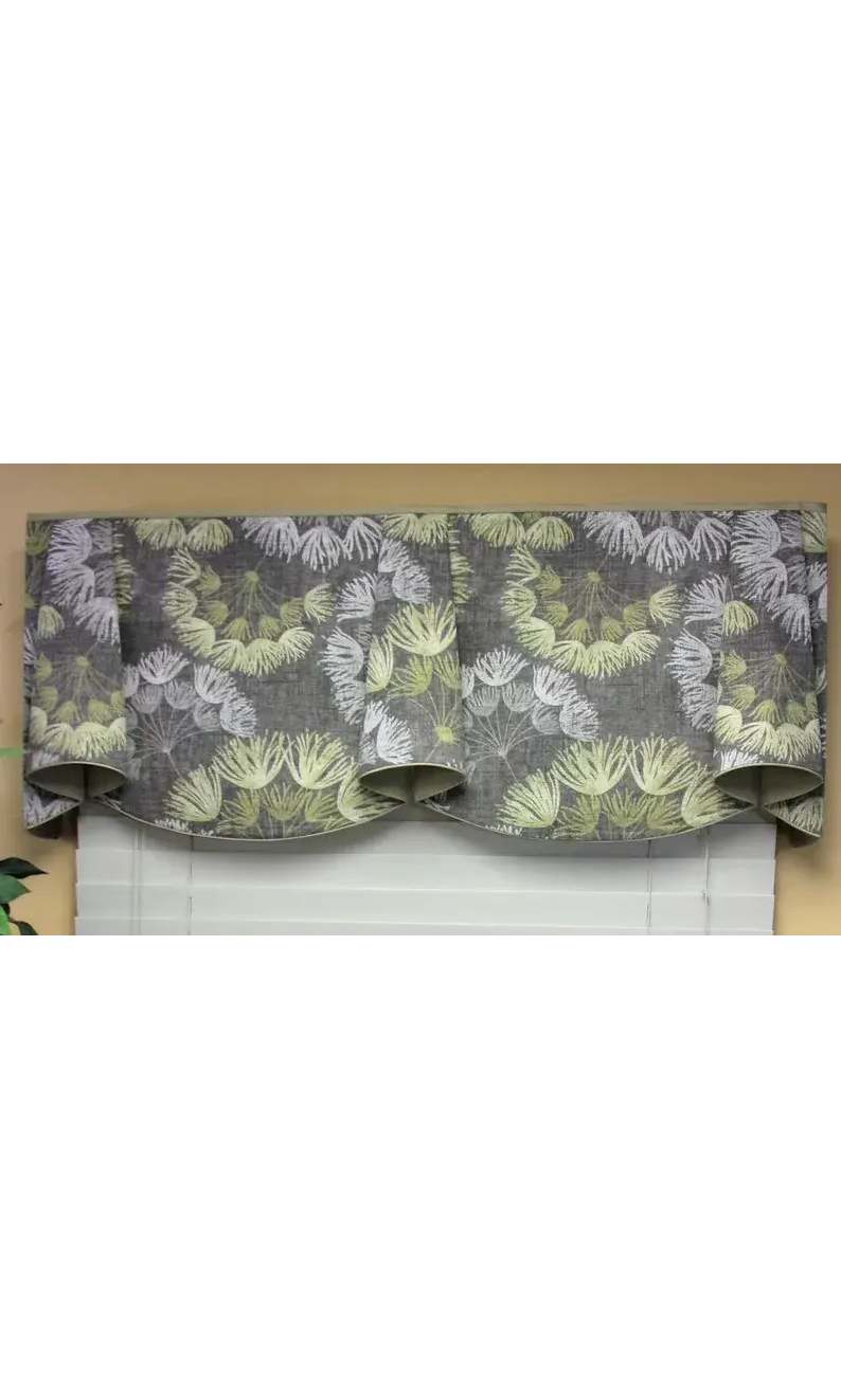 Custom size sheffield valance for kitchen