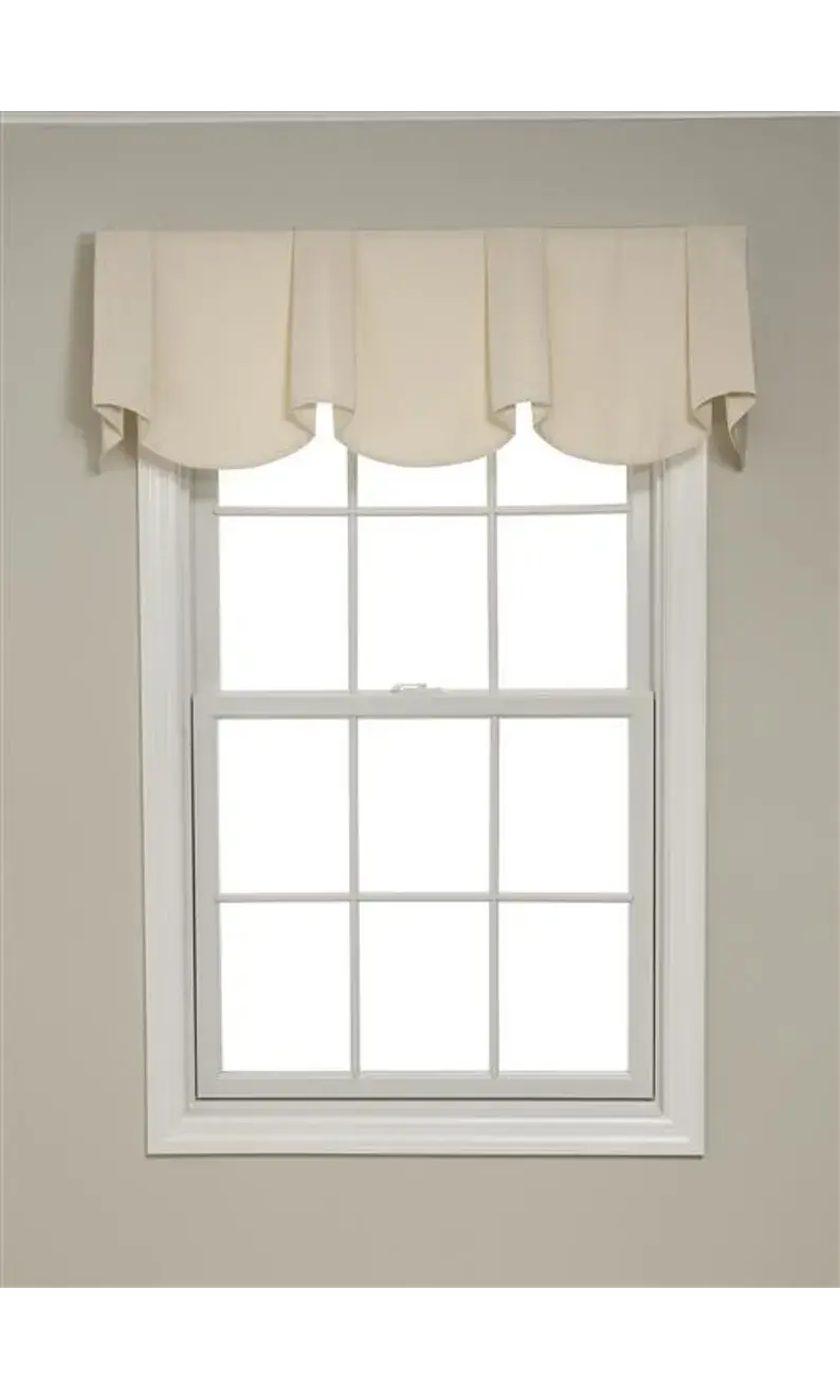 Custom valance window treatments for small windows