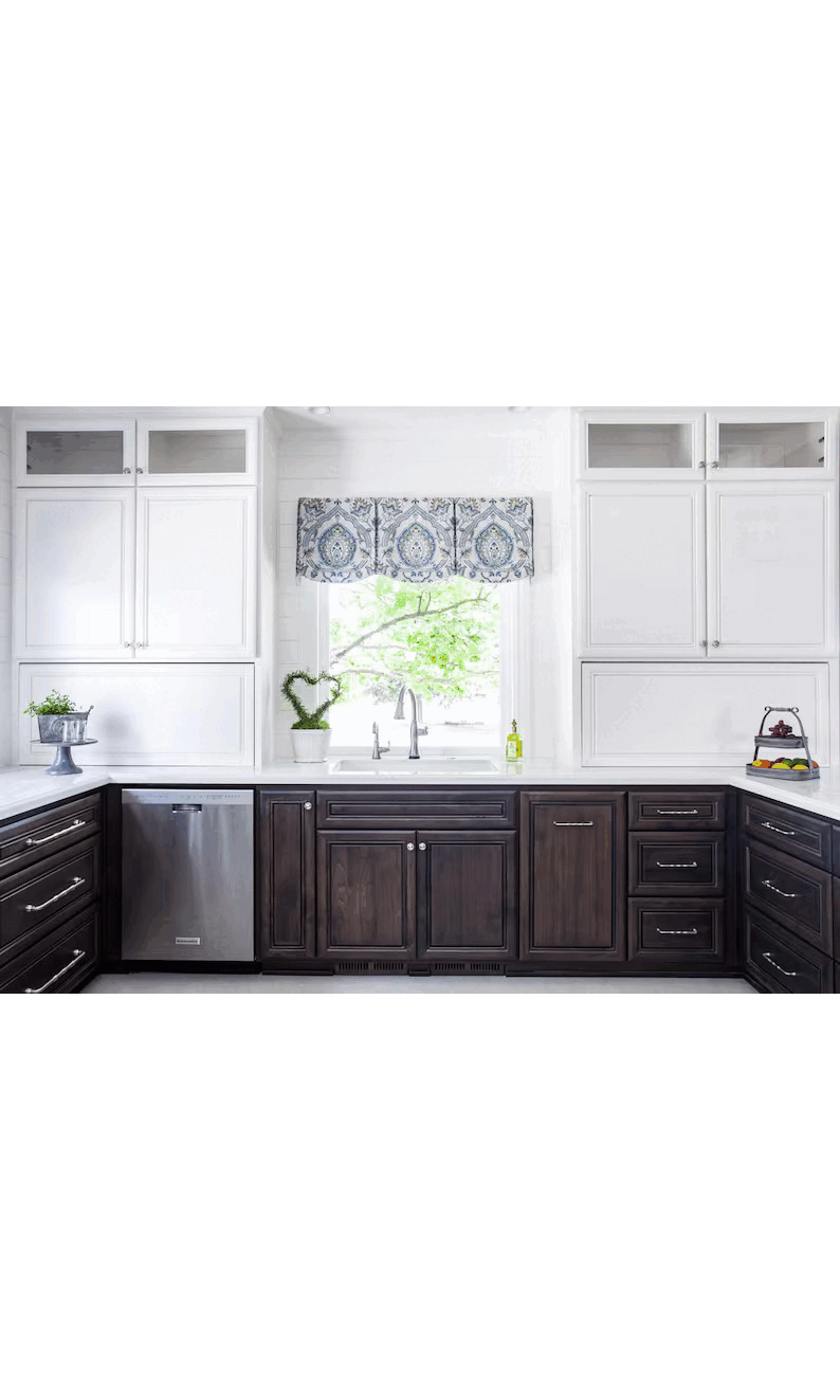 Box pleat cornice valance