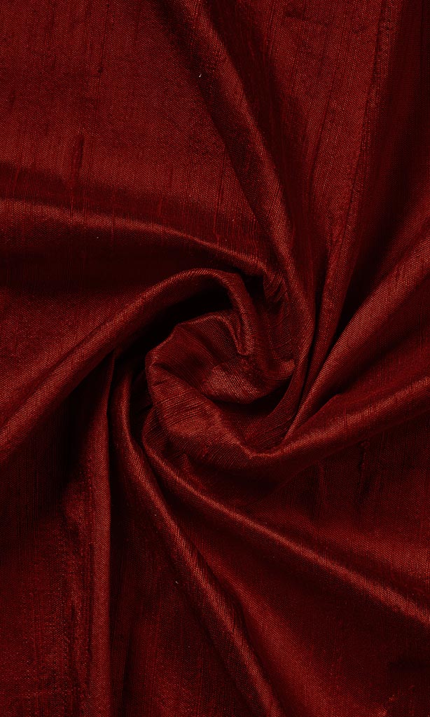 Dupioni Silk Window Curtains (Maroon/ Burgundy Red)