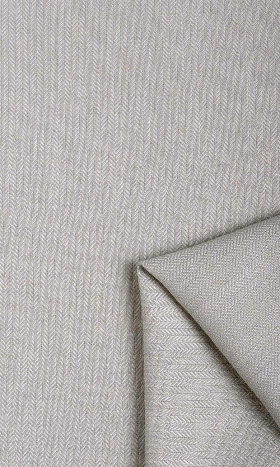 Herringbone Textured Curtain Panels for Living, Bedroom, Kitchen, Bathroom (Pale Grey)