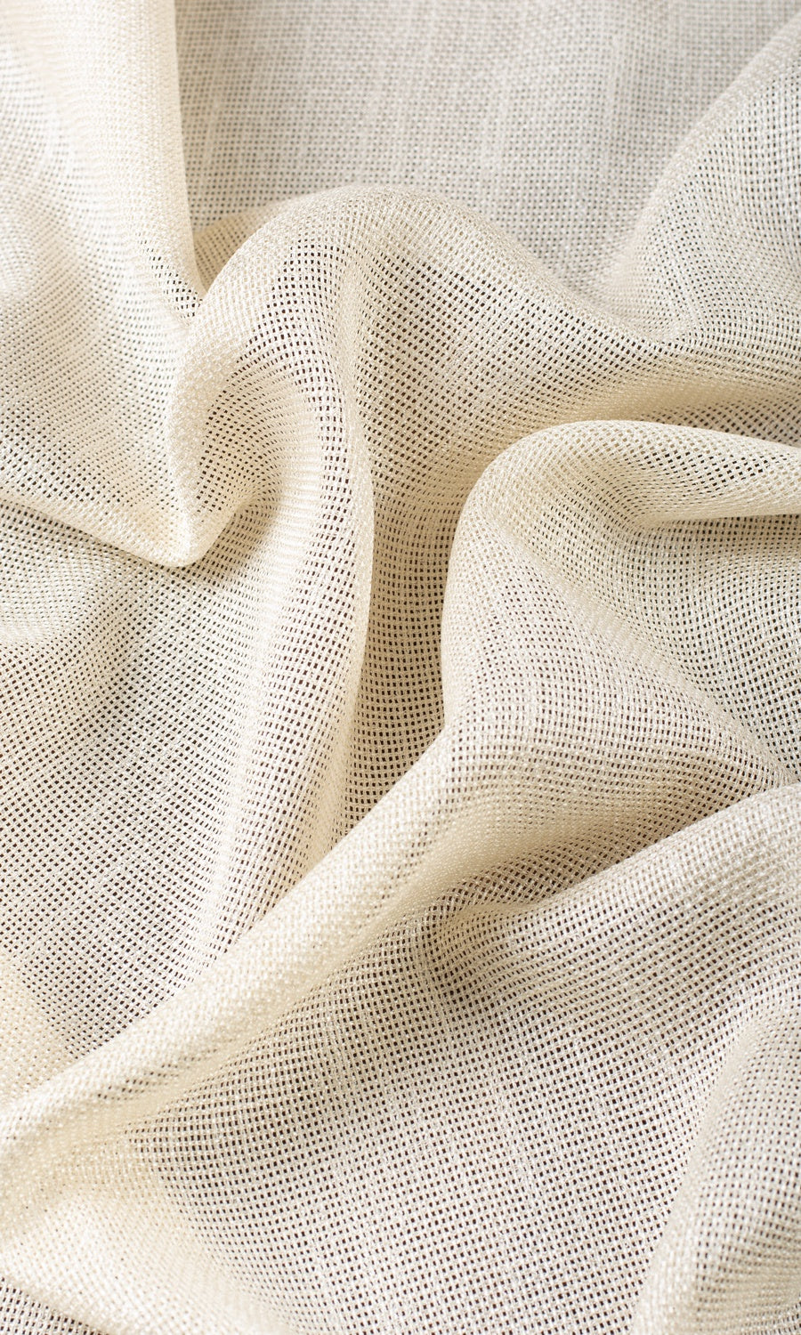 Plain Sheer Drapery for Living, Bedroom, Kitchen, Bathroom (Pale Beige/ Warm Ivory)