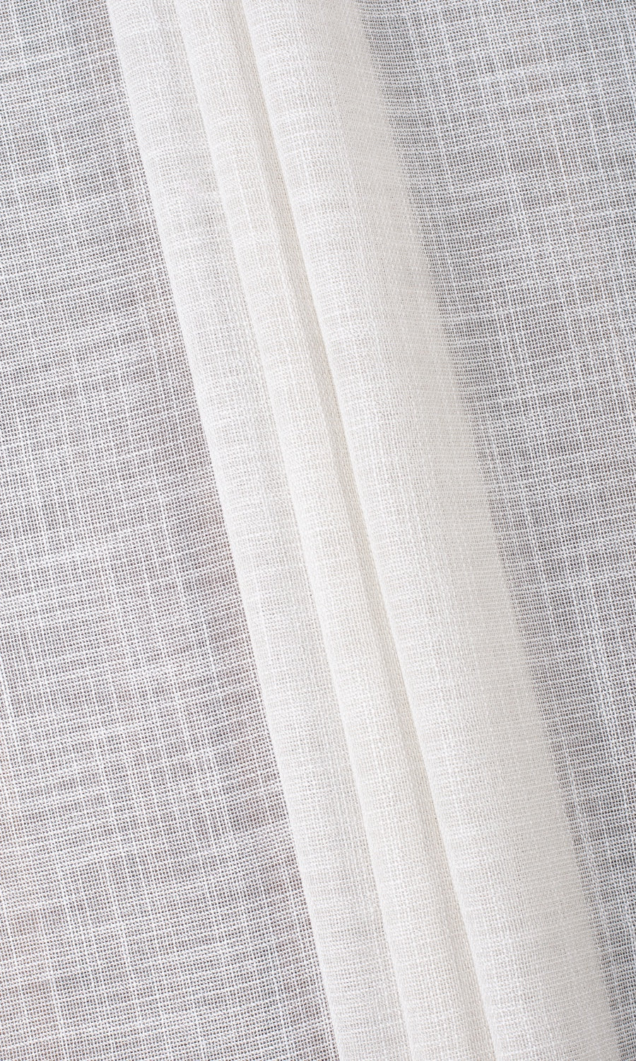 Textured Sheer Drapes (Alabaster White) Extra Long Short Wide