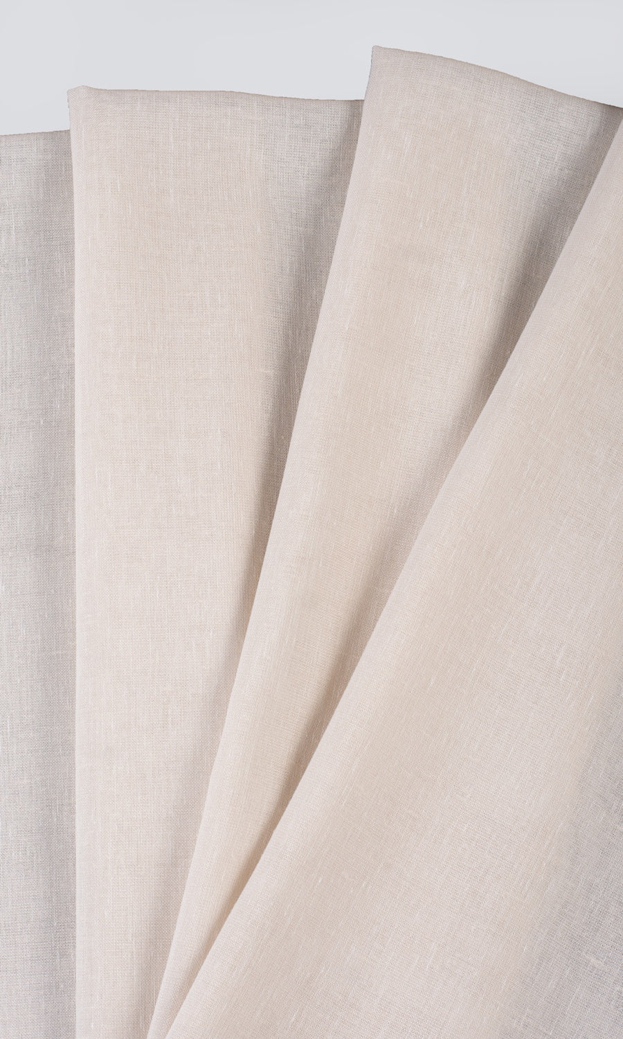 Plain Sheer Drapes (Parchment White) Extra Long Short Wide