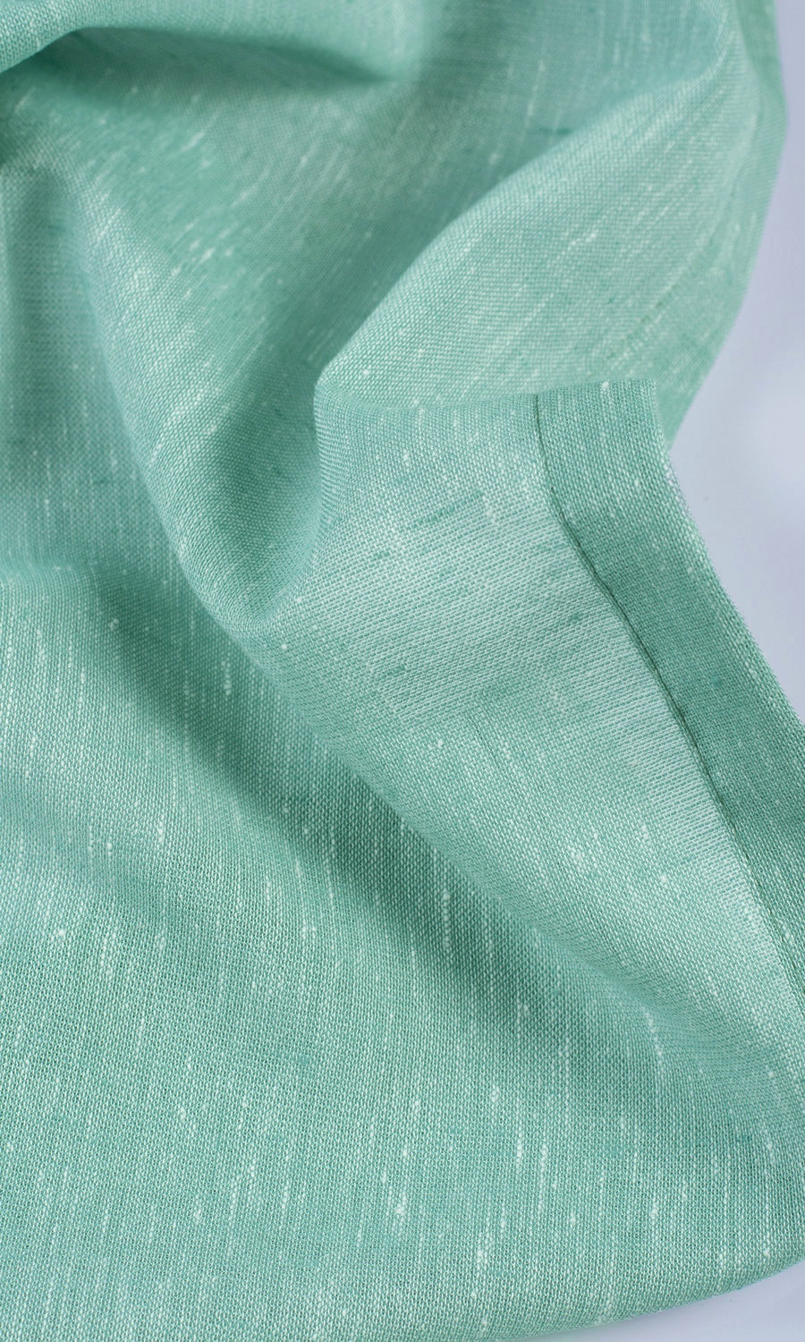 Plain Sheer Drapery (Cyan Green)