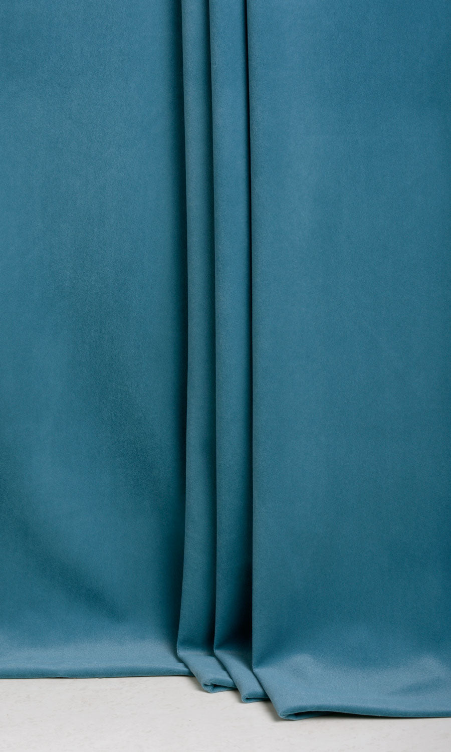 Velvet Custom Curtains (Teal Blue)
