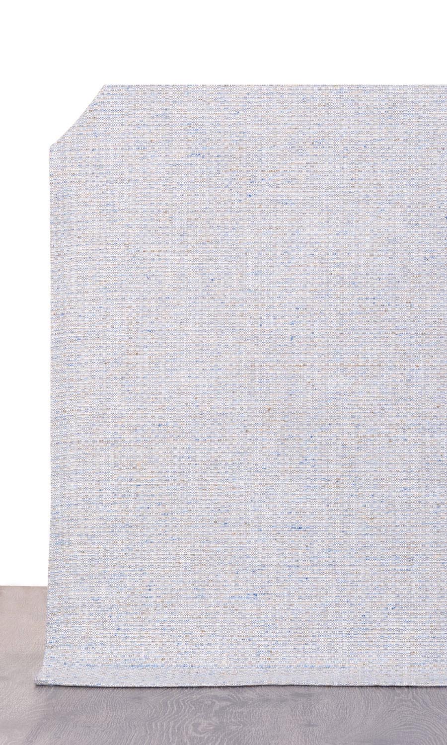 Textured Poly-Cotton Window Curtains for Living, Bedroom, Kitchen, Bathroom (Gray/ White)