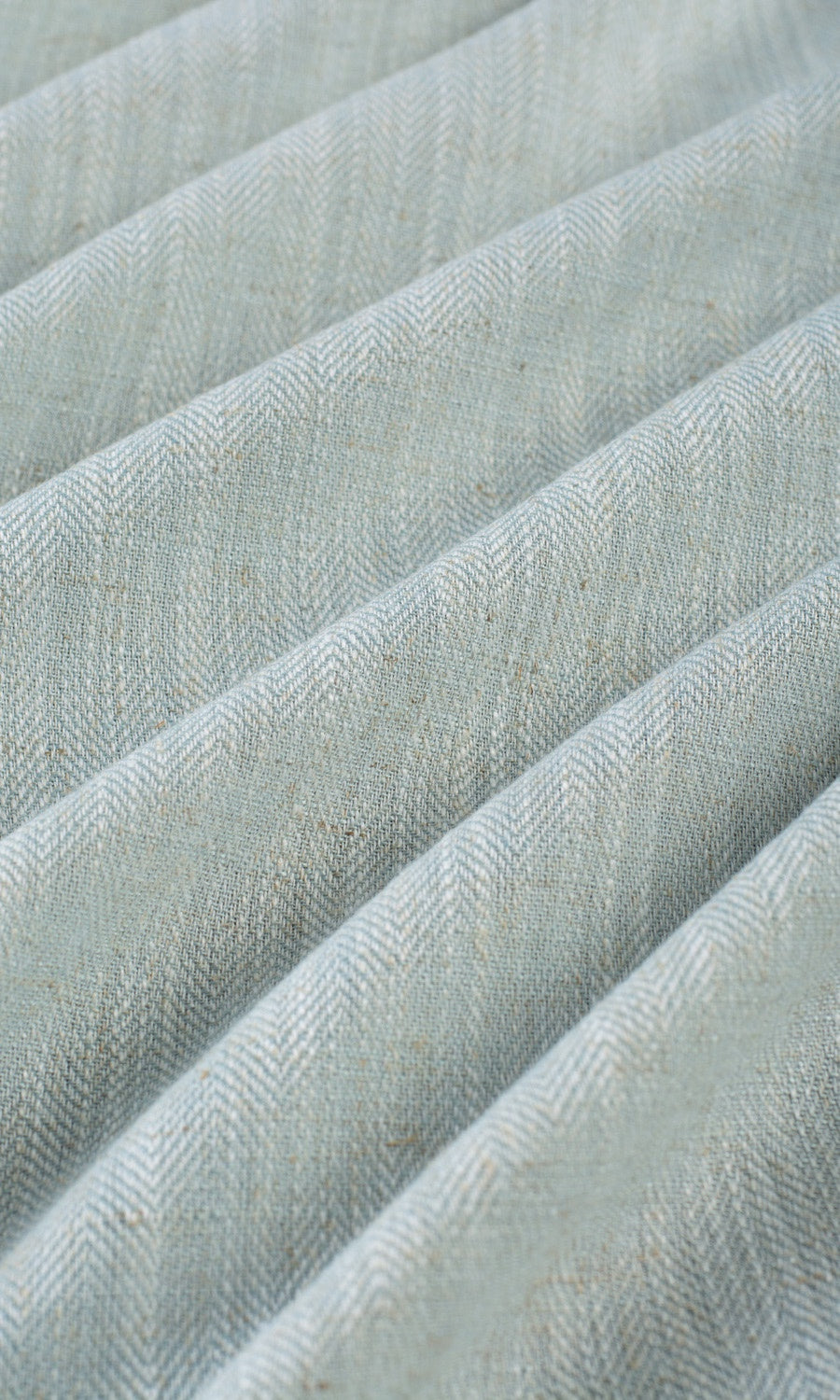 Linen Texture  Any Size Style Curtains (Powder Blue)