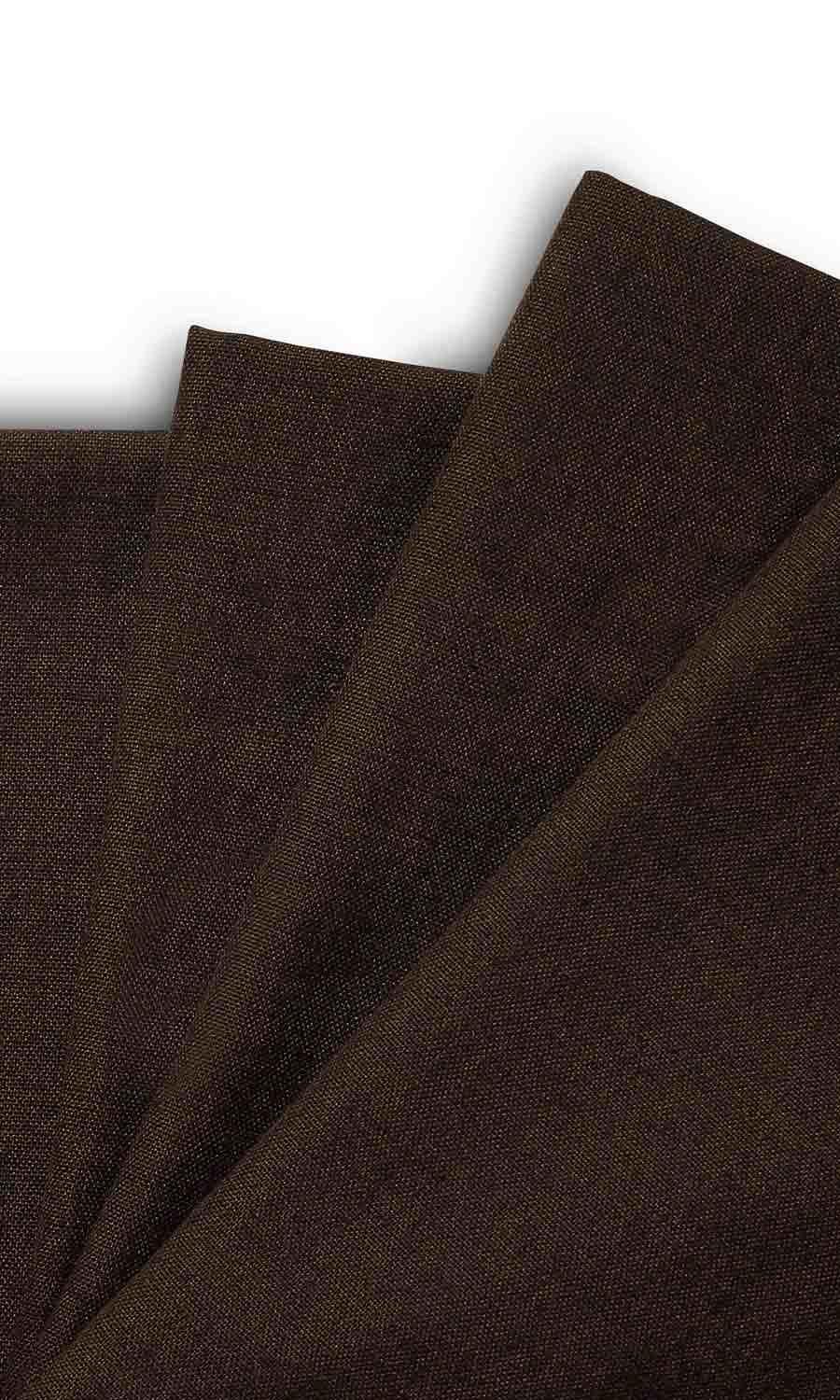 Plain Pinch Pleat, Rod Pocket, Eyelet Curtains (Coffee Brown)