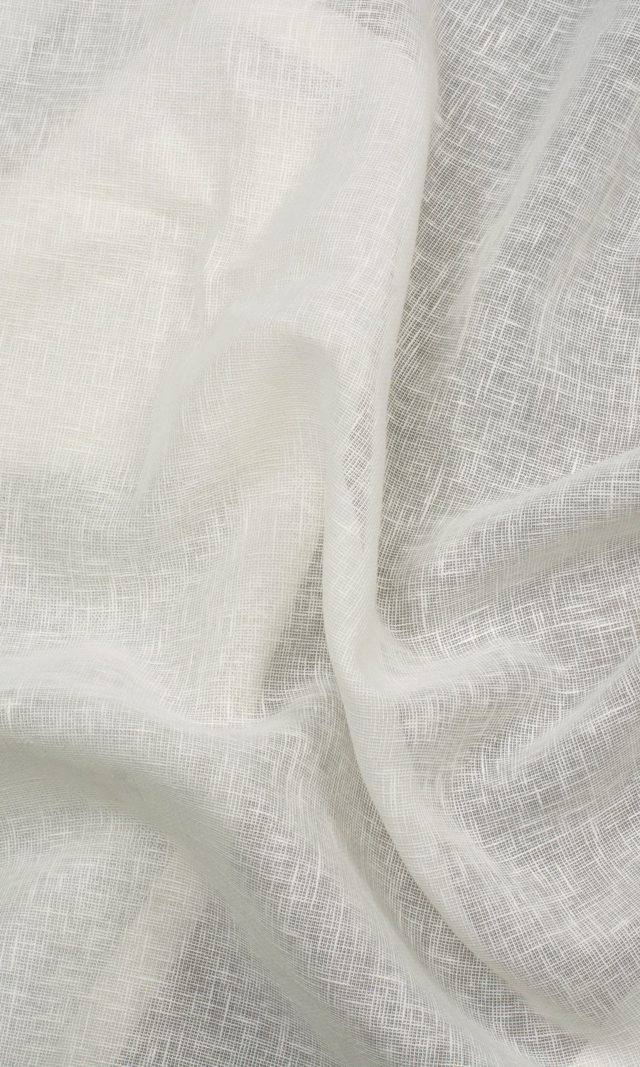 Linen-Texture Semi-Sheer Drapes for Living, Bedroom, Kitchen, Bathroom (Milky White)