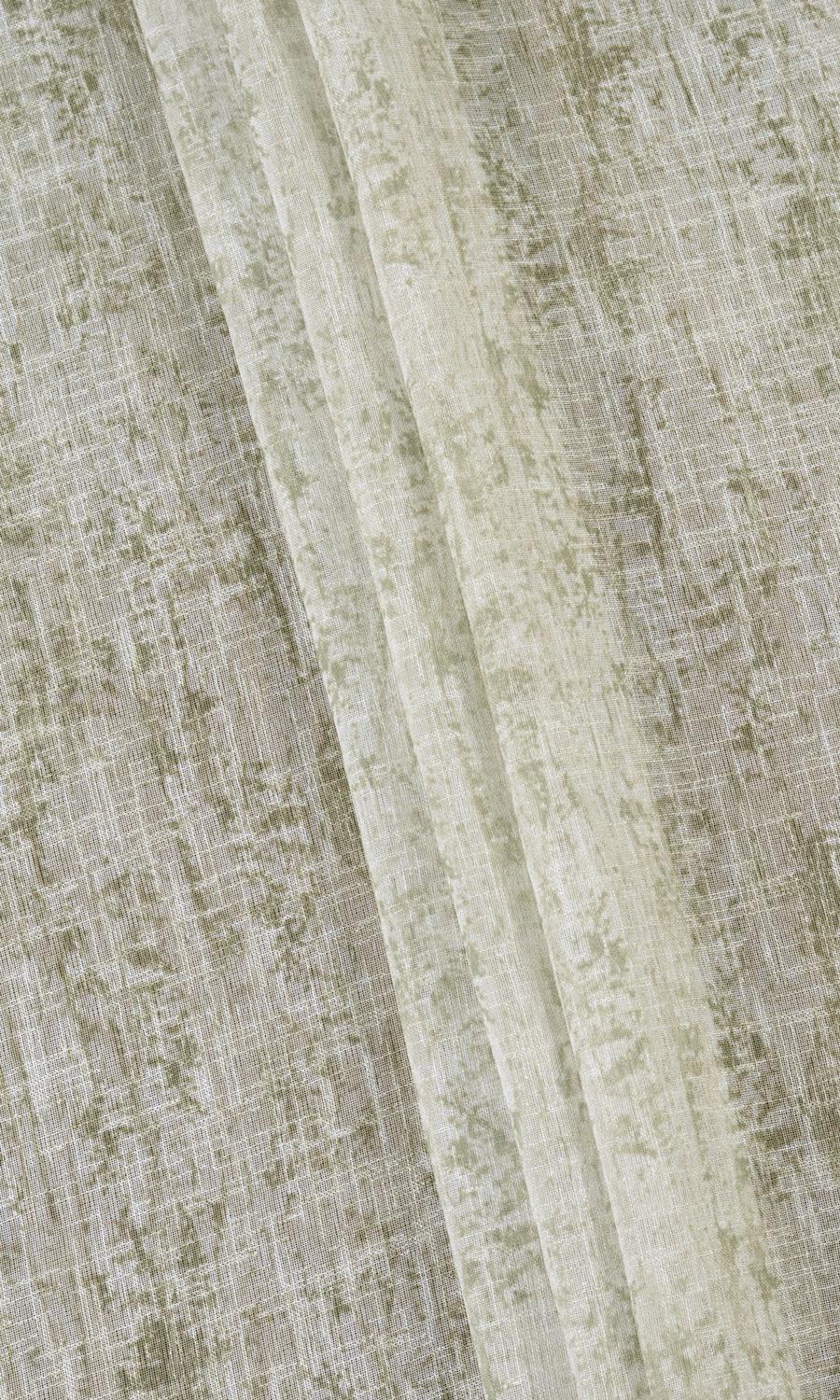 Textured Sheer Drapery (Green) Extra Long Short Wide