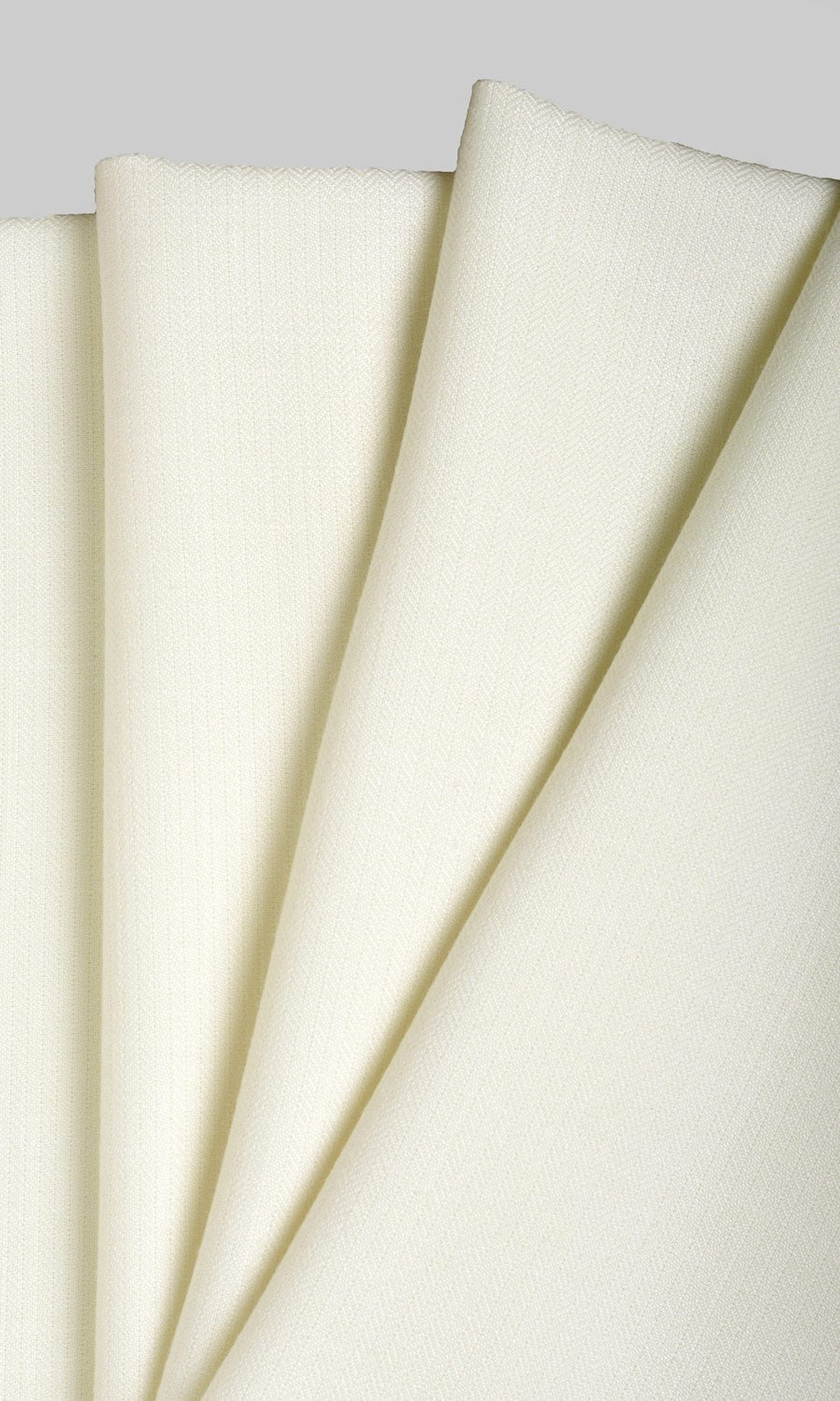 Herringbone Textured Drapery for Living, Bedroom, Kitchen, Bathroom (White/ Cream)