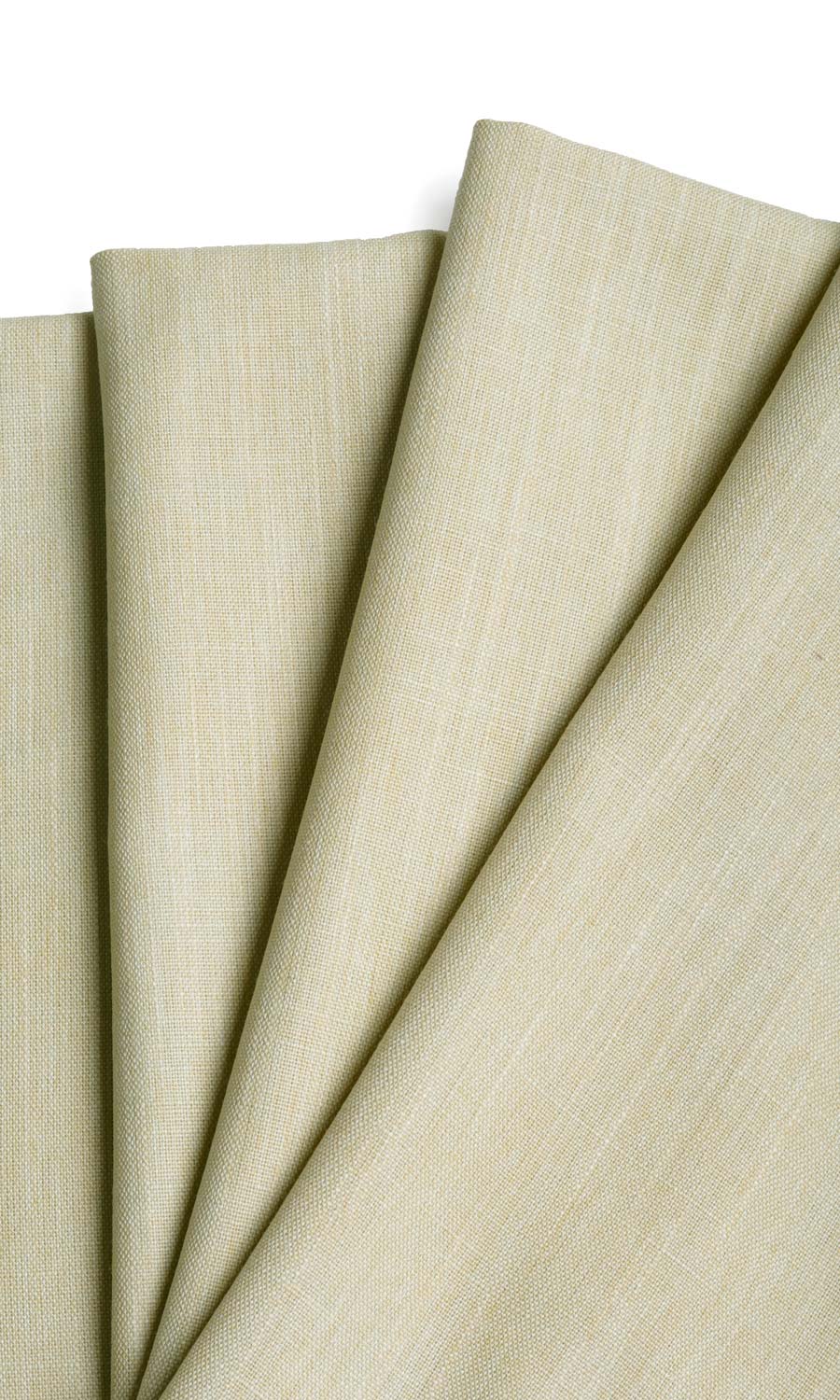 Plain Linen Texture Curtains / Drapes / Window Drapery Panels (Pale Yellow-Green)