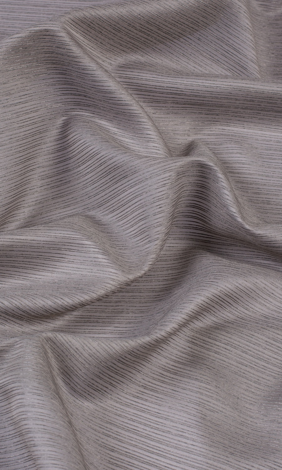 Striped Sheer Custom Curtains (Coffee Brown)